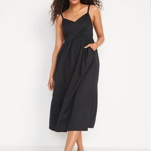 Old Navy Cotton Poplin Midi Dress Small